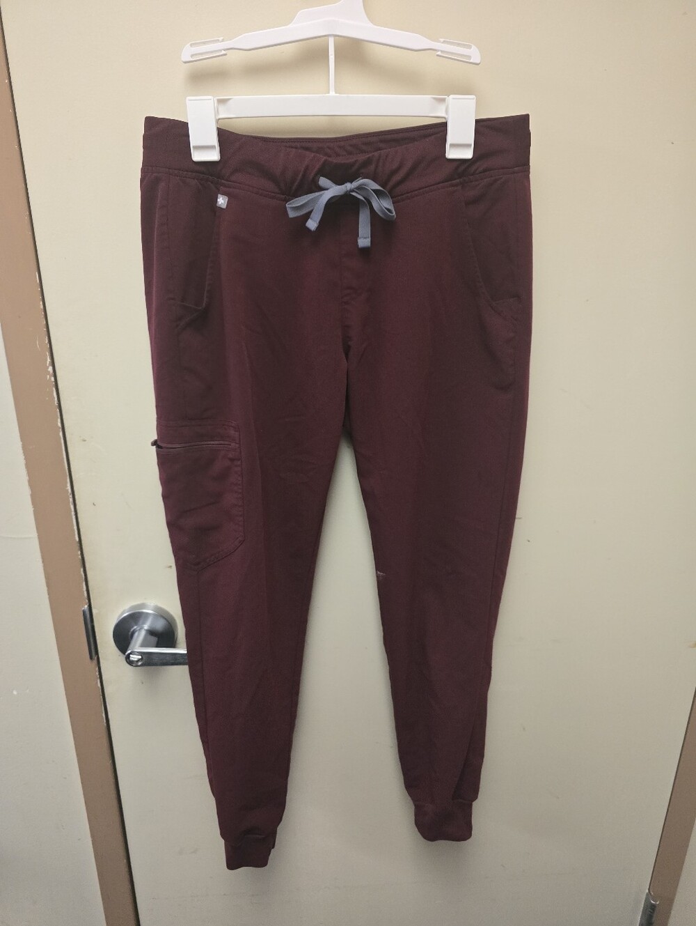 FIGS Burgundy Drawstring Jogger Scrub Pants
